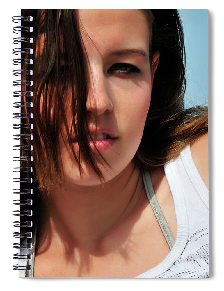 Girl Spiral Notebook featuring the photograph Sunny Day by Robert WK Clark