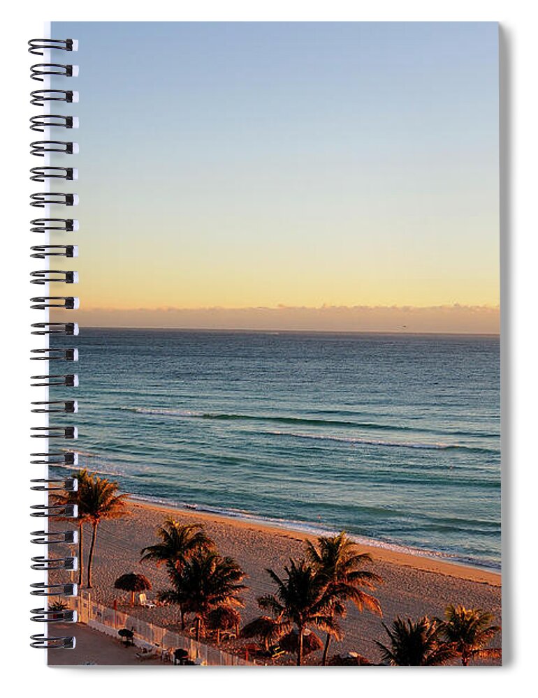 Beach Hut Spiral Notebook featuring the photograph Sunny Isles, Miami by Ixefra