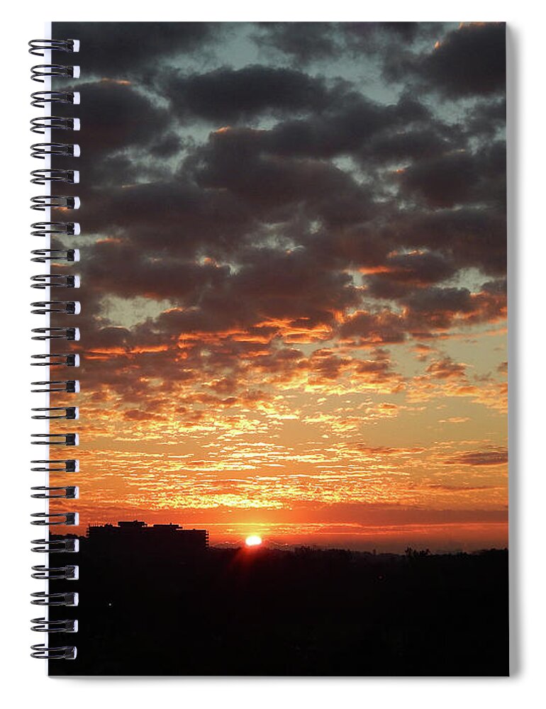 Ann Arbor Spiral Notebook featuring the photograph Sunrise 4 by Phil Perkins