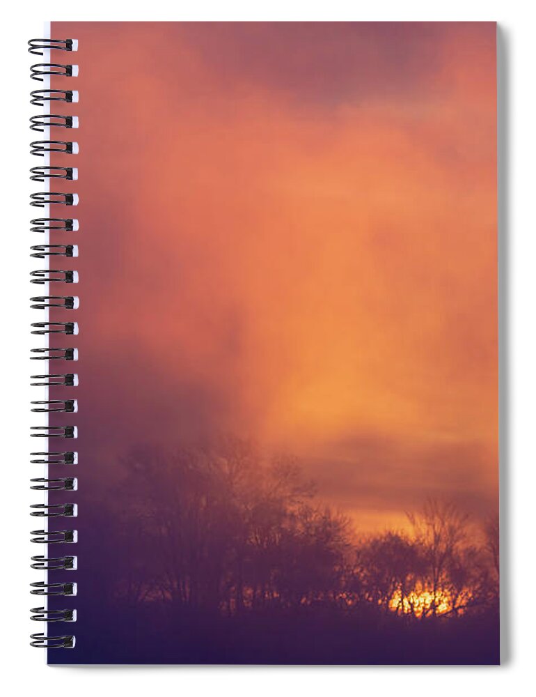 Sunrise Spiral Notebook featuring the photograph Sunrise On Wisconsin 2019 by Thomas Young