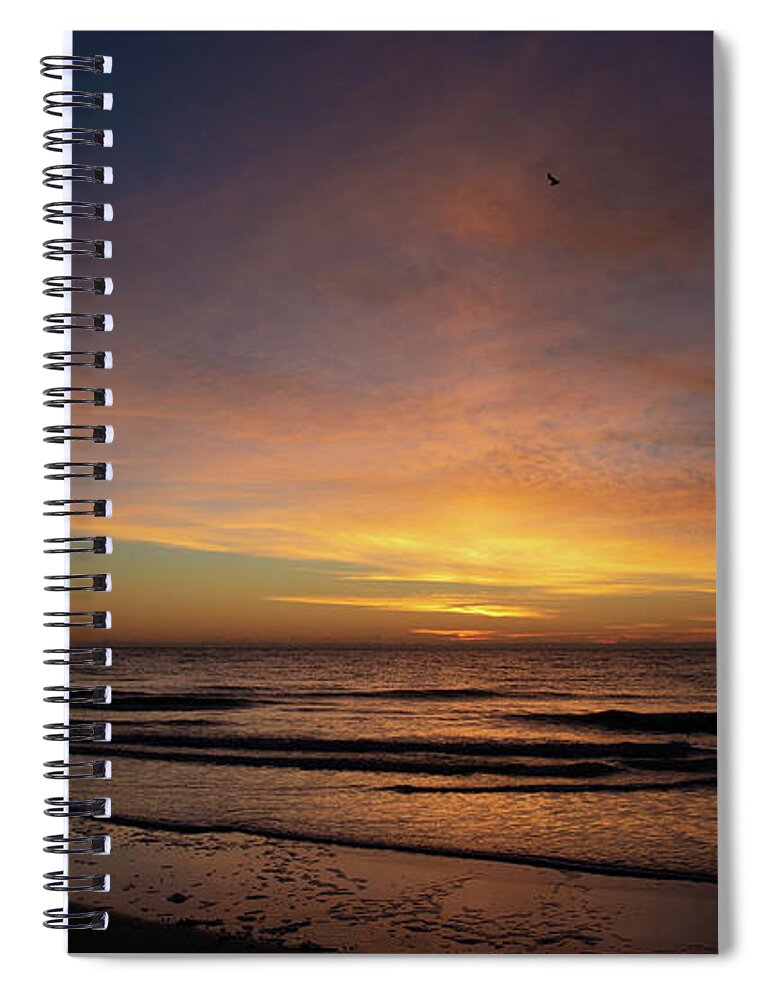 Sunrise Spiral Notebook featuring the photograph Sunrise Over Hilton Head Island No. 0312 by Dennis Schmidt