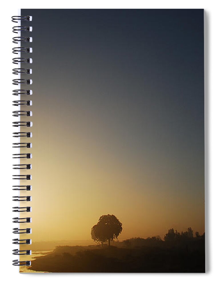 Tranquility Spiral Notebook featuring the photograph Sunrise Over The Bay Of Bengal by By Chandrachoodan Gopalakrishnan