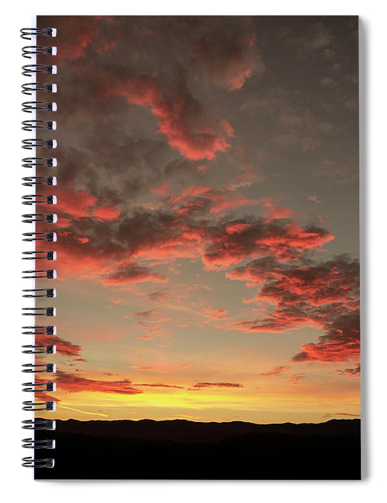 Smoky Mountains Sunrise Spiral Notebook featuring the photograph Sunrise Over The Smokies 3 by Mike Eingle