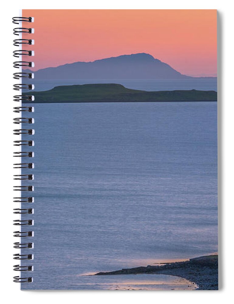 Britain Spiral Notebook featuring the photograph Sunset at Stein, Waternish, Isle of Skye by David Ross