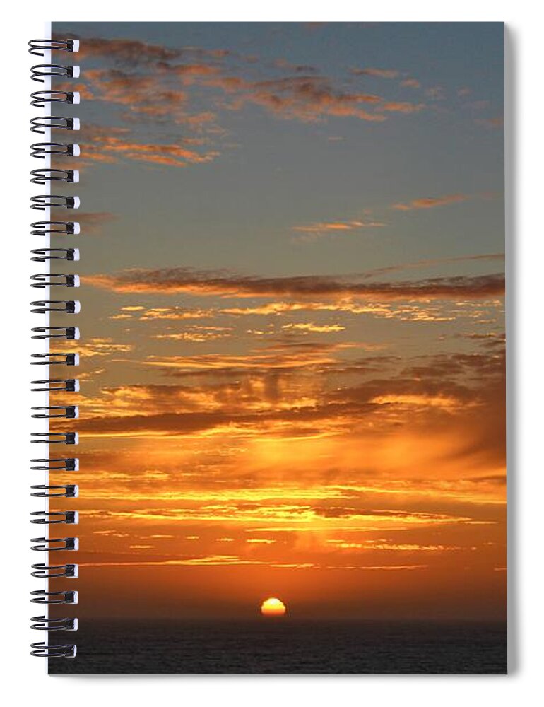 Sunset Spiral Notebook featuring the photograph Sunset by FD Graham