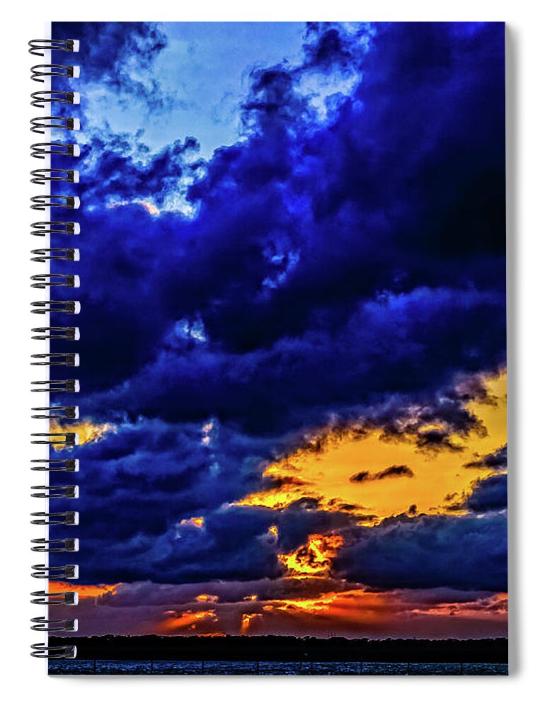 Fl Spiral Notebook featuring the photograph Sunset in St. Petersburg by Louis Dallara