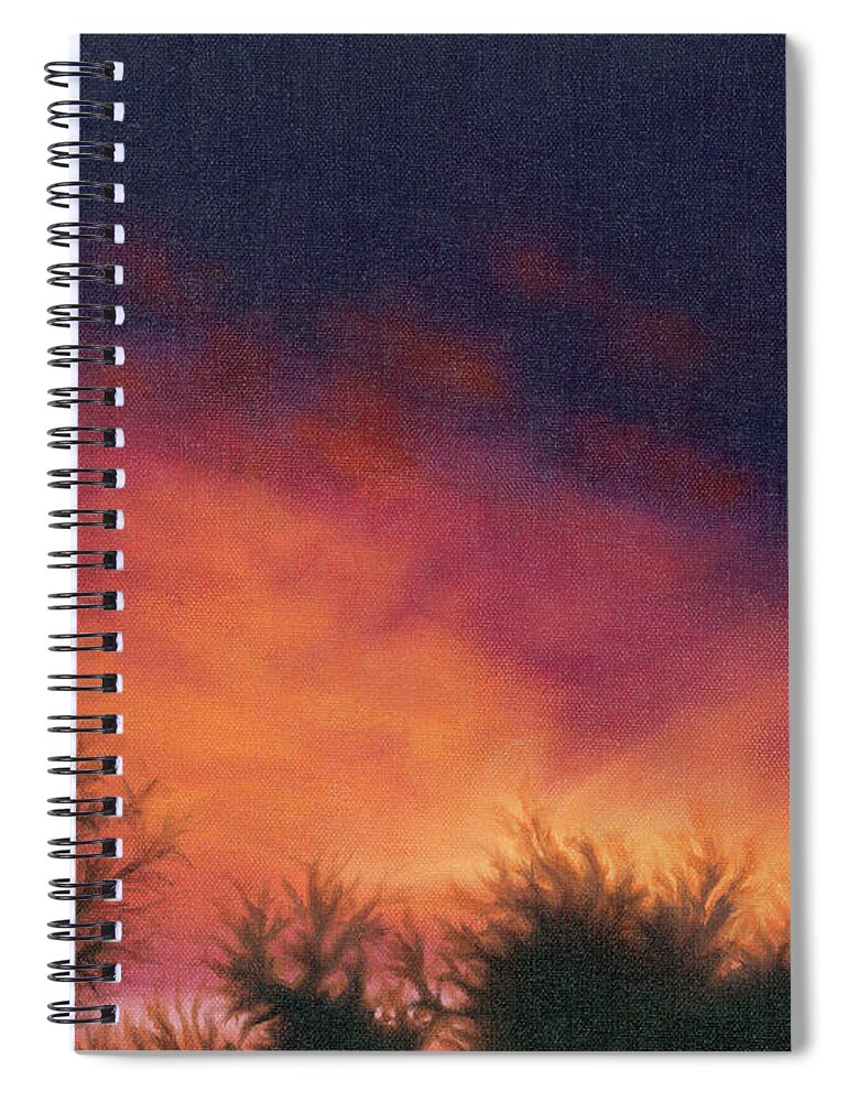 Alcohol Spiral Notebook featuring the painting Sunset by KC Pollak