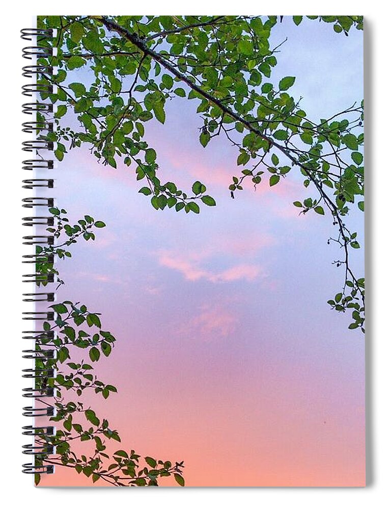 Landscape Spiral Notebook featuring the photograph Sunset by Noah Mahlon