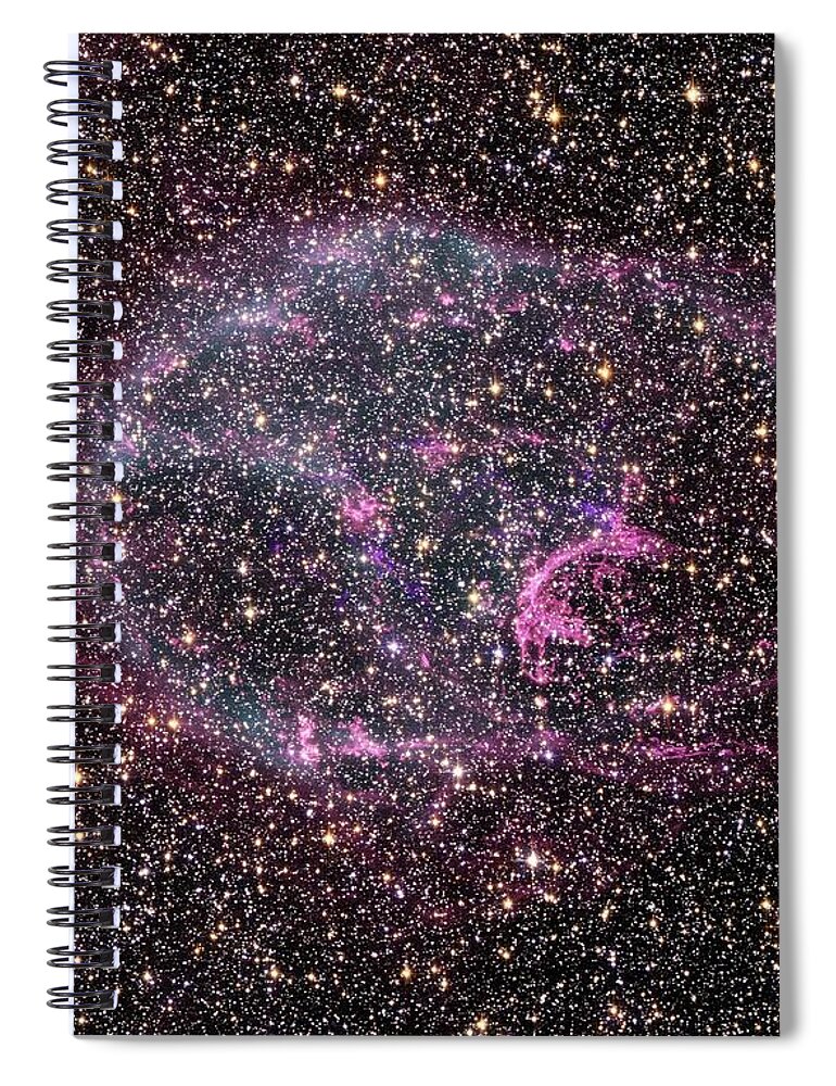 Concepts & Topics Spiral Notebook featuring the photograph Supernova Remnant Combined X-ray by Nasa/esa/hubble Heritage Team/stsci/aura/spl