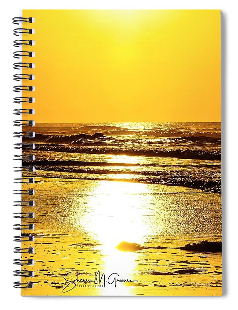 Sunrise Spiral Notebook featuring the photograph Surf City Sunrise by Shawn M Greener