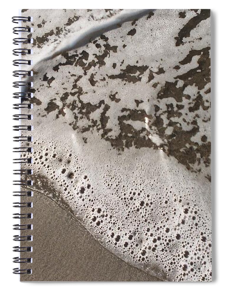 Ocean Spiral Notebook featuring the photograph Surf Sand by FD Graham