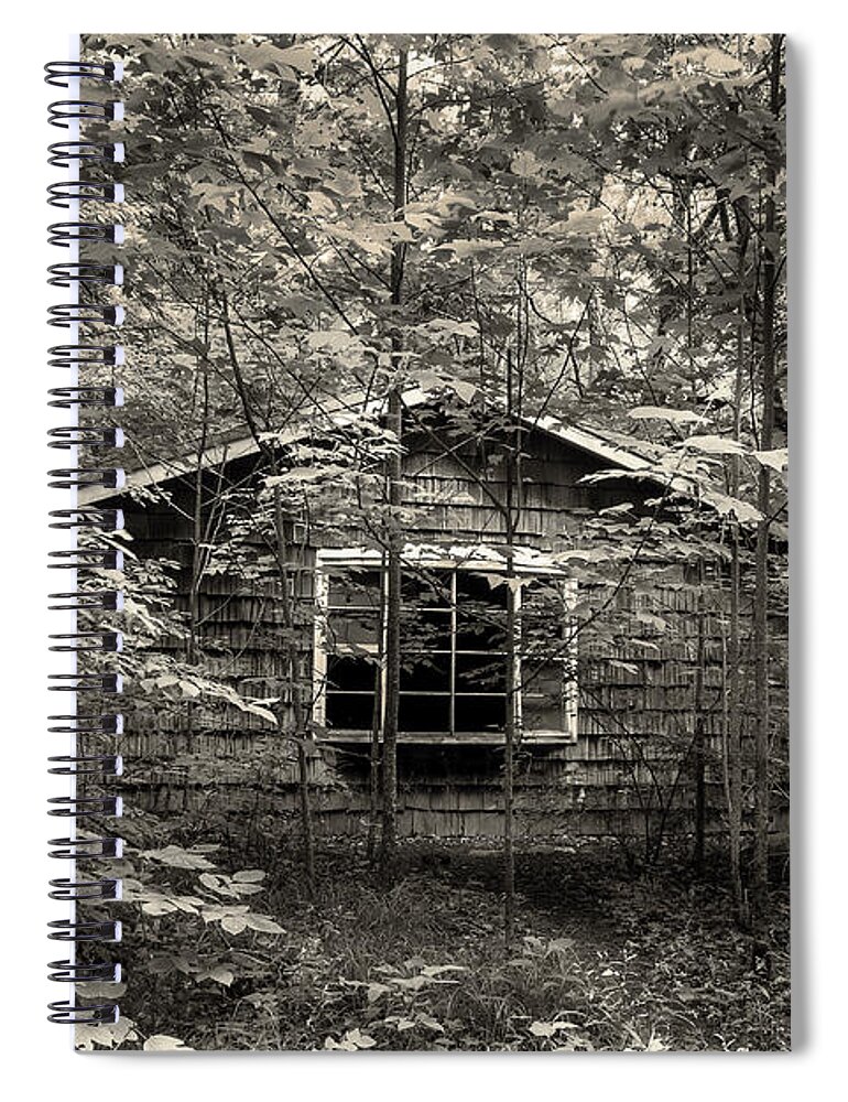 Abandoned Home Spiral Notebook featuring the photograph Surrender by Mike Eingle