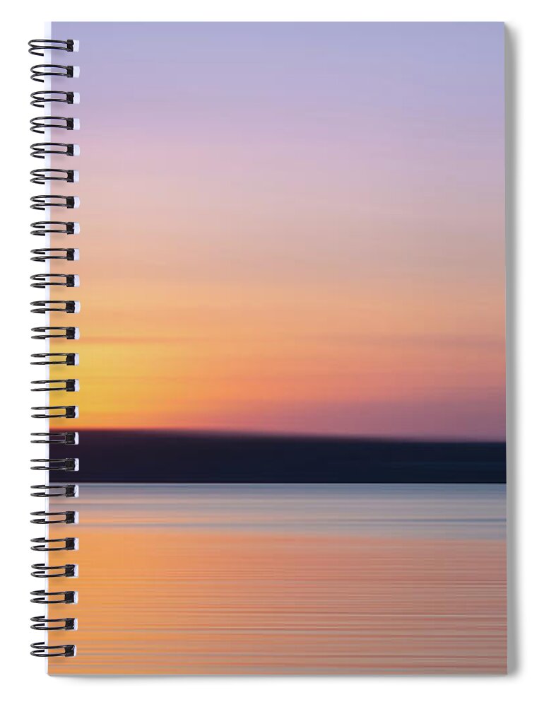 Office Decor Spiral Notebook featuring the photograph Susnet Blur by Steve Stanger