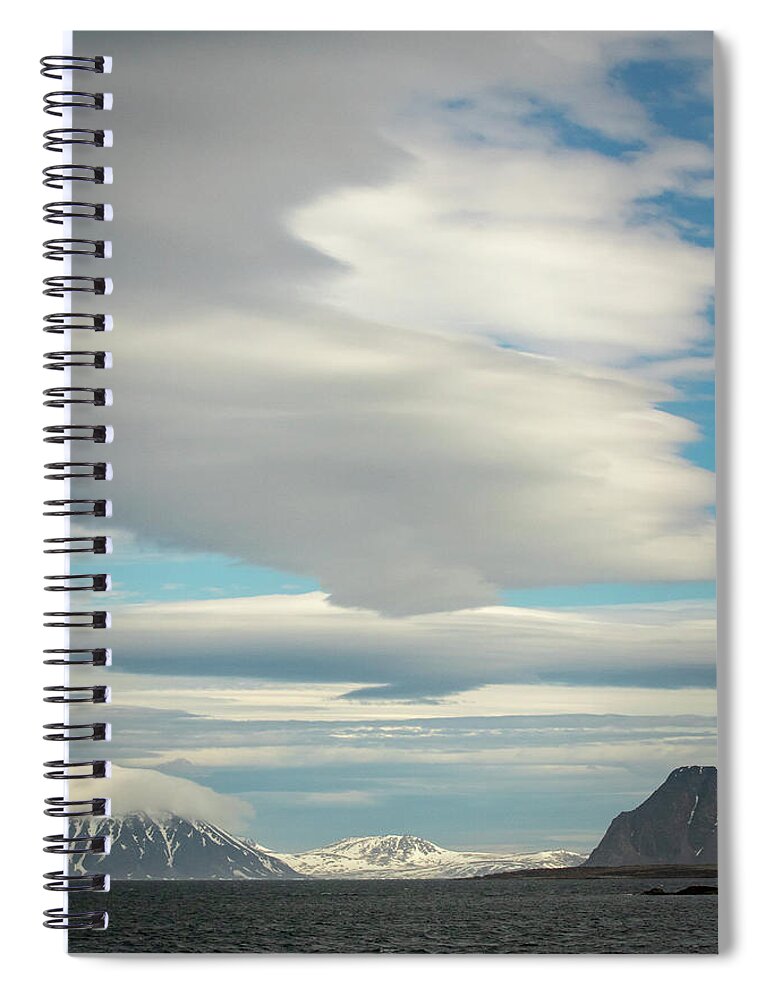 Svalbard Spiral Notebook featuring the photograph Svalbard, Norway Seascape by Steven Upton