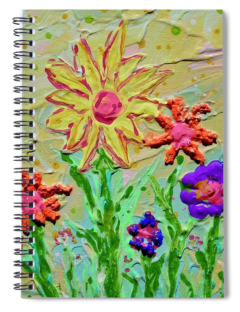 Sweet Things Spiral Notebook featuring the painting Sweet Things by Jacqueline Athmann