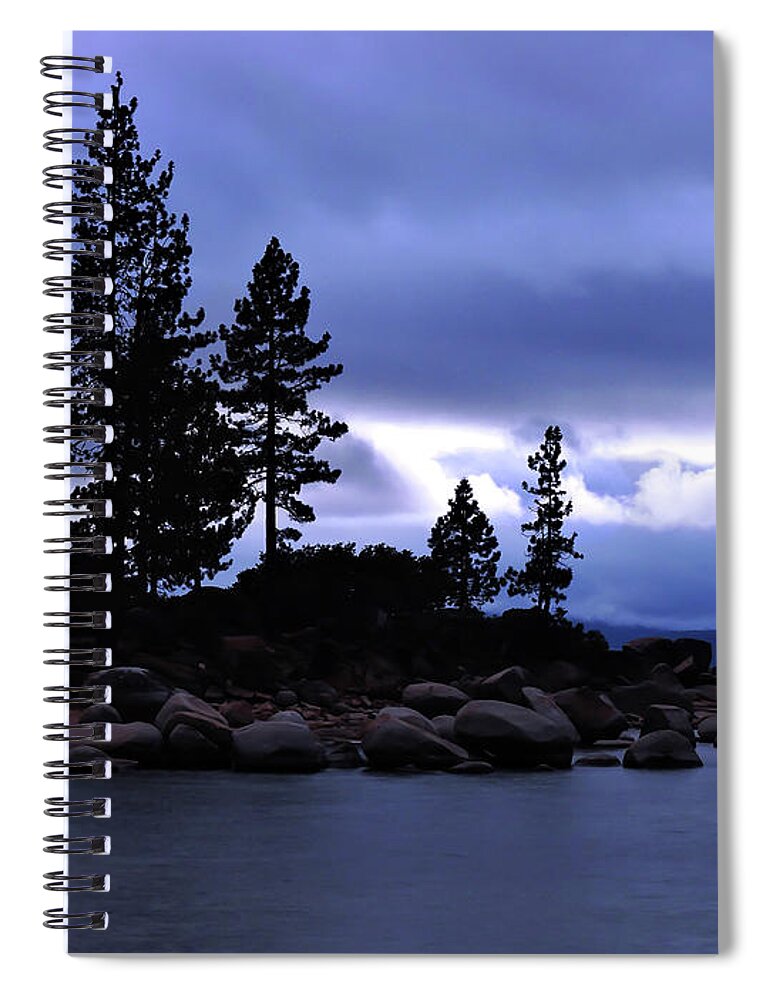 Lake Tahoe Storm Spiral Notebook featuring the photograph Tahoe Thunder Storm by Norma Brandsberg