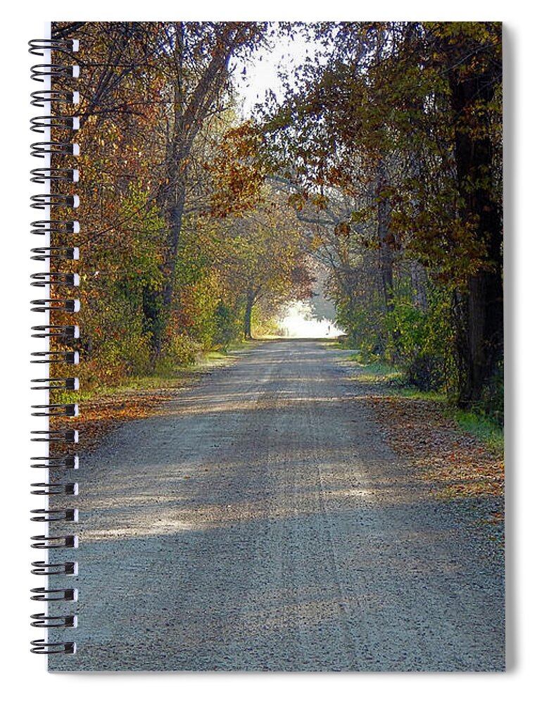 Autumn Spiral Notebook featuring the photograph Taking Me Back by Wild Thing