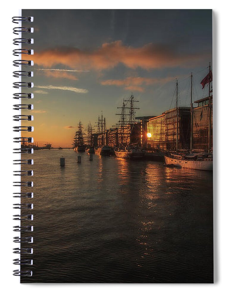 Dublin Spiral Notebook featuring the photograph Tall Ships Race Dublin 2012 2 by Mark Desmond