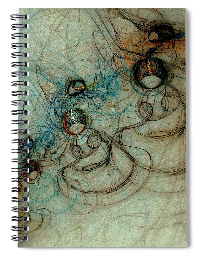 Flame Spiral Notebook featuring the photograph Tangles by M. Aleksandrowicz