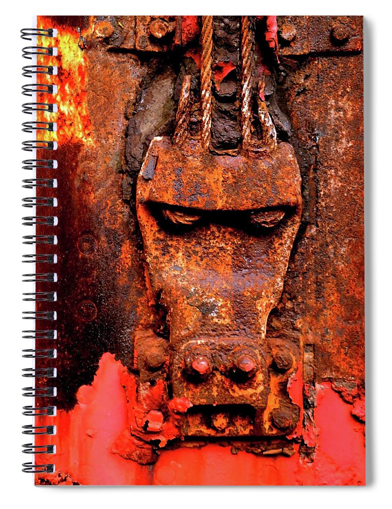 Rust Spiral Notebook featuring the photograph Temple Of Rust by William Rockwell