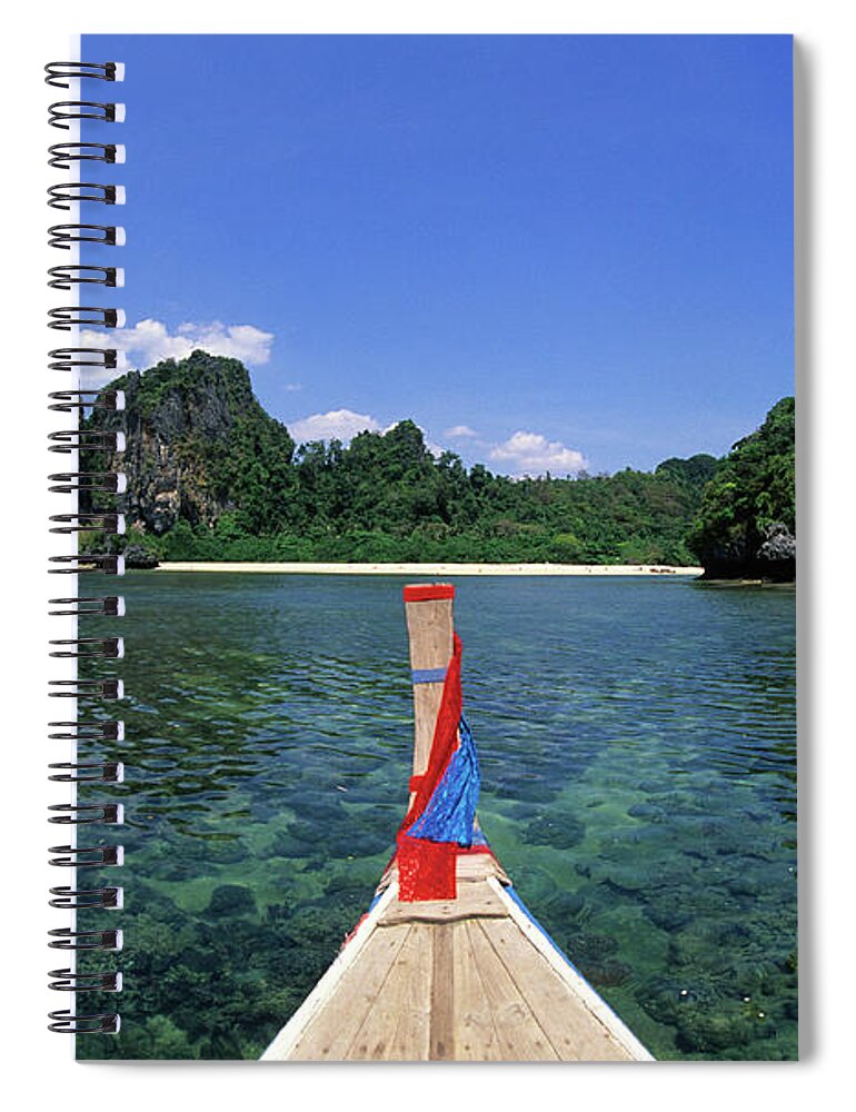 Thailand Spiral Notebook featuring the photograph Thailand, Krabi Province, Pra Nang by Tropicalpixsingapore