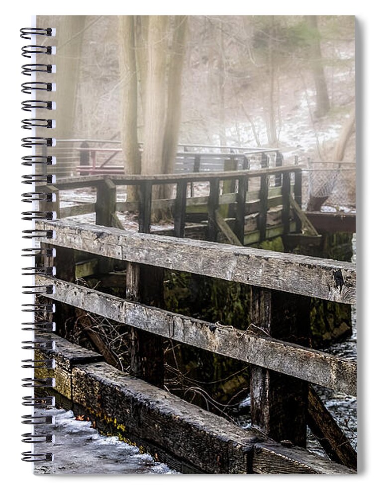 Spring Thaw Spiral Notebook featuring the photograph Thawing Fog by William Norton