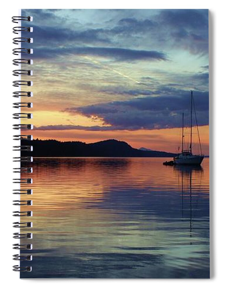 Anchorage Spiral Notebook featuring the photograph The Anchorage by Fred Bailey