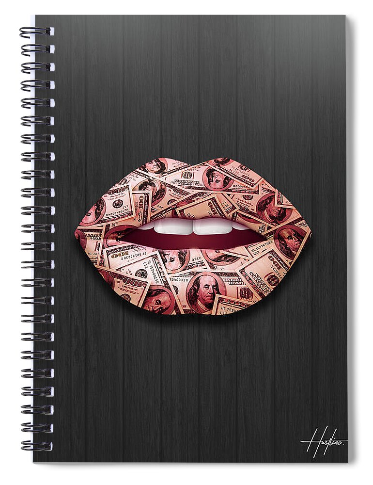  Spiral Notebook featuring the digital art The Art of Persuasion by Hustlinc