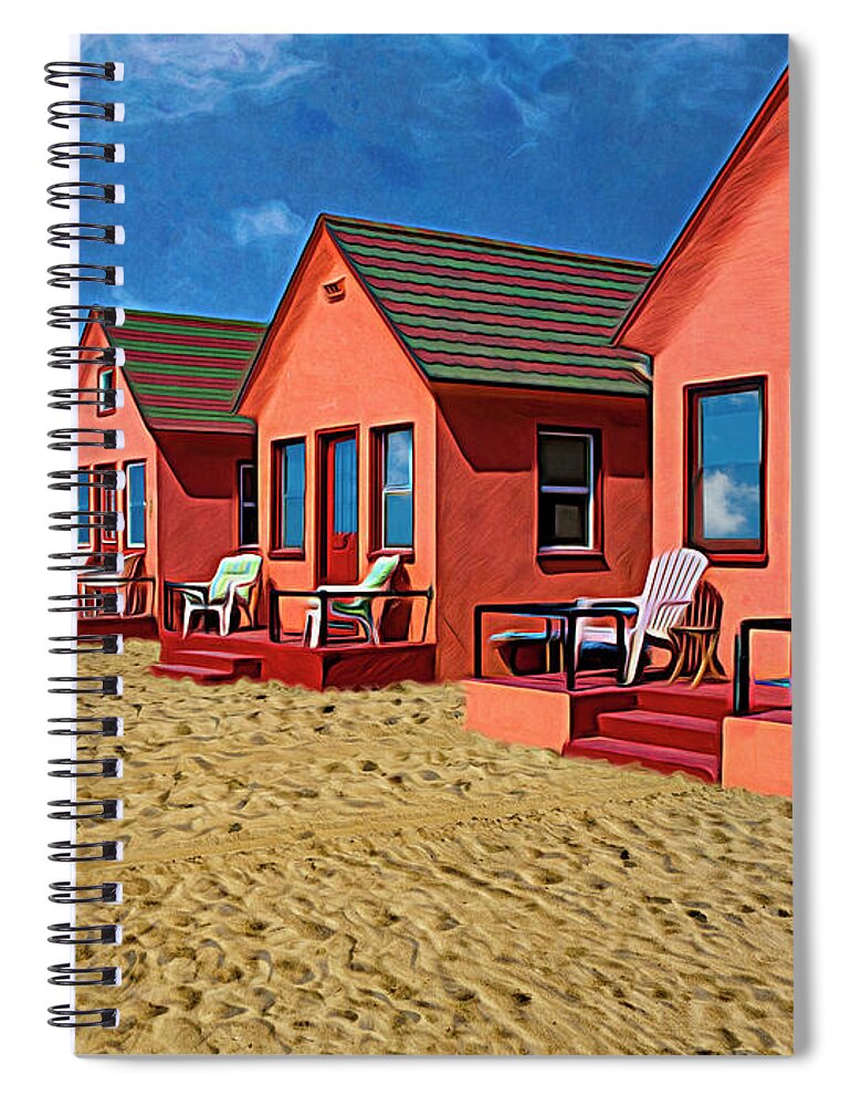 Photography Spiral Notebook featuring the photograph The Beach by Paul Wear