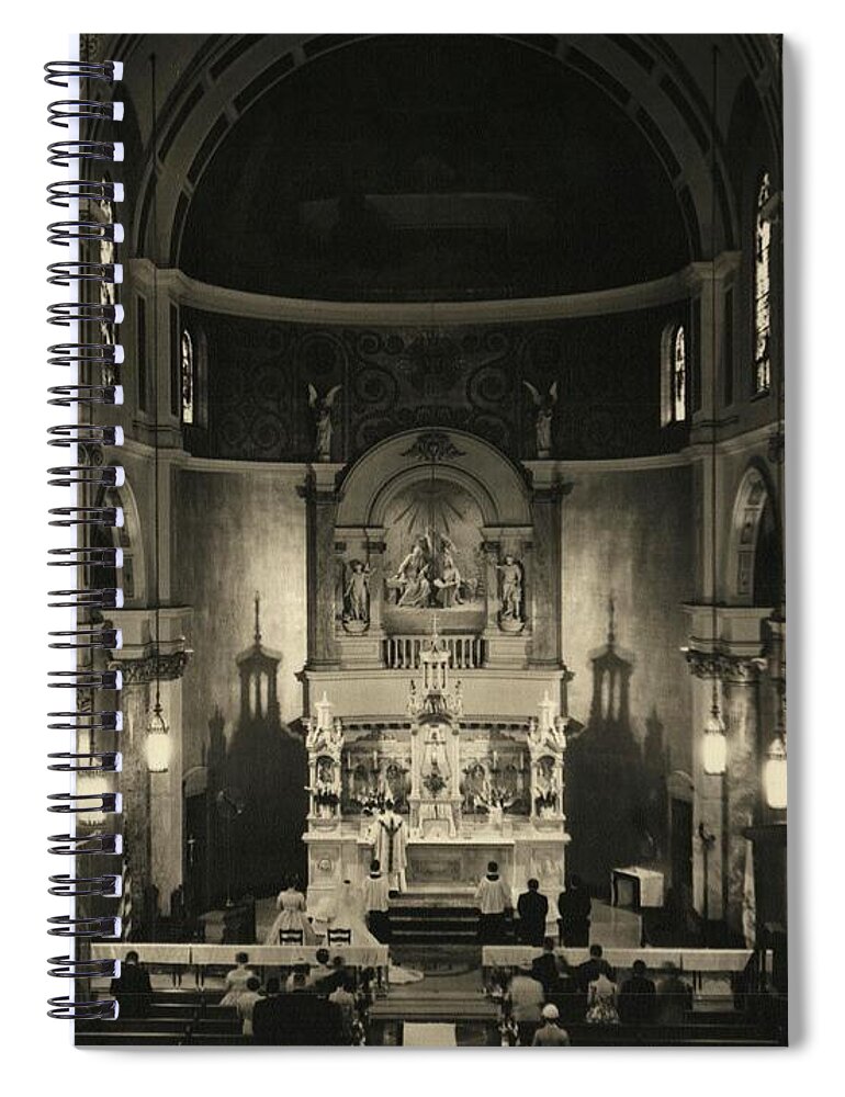 St. Jeromes Chuch In The Bronx Ny Spiral Notebook featuring the photograph St. Jerome's Church In The Bronx Ny by Barbra Telfer