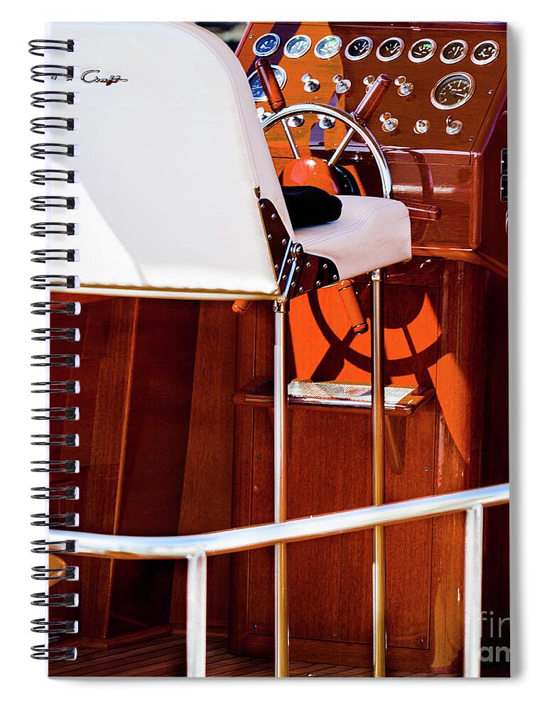 Captain's Chair Spiral Notebook featuring the photograph The Captains Chair by Randy J Heath