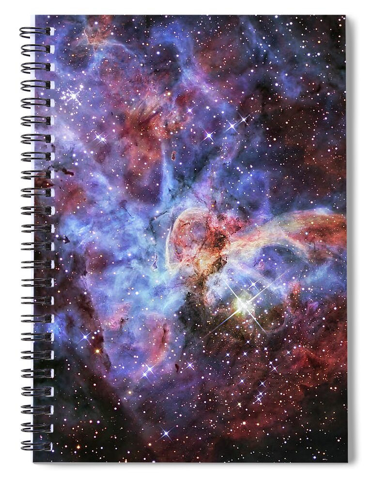 Dust Spiral Notebook featuring the photograph The Carina Nebula, Also Known As Ngc by Stocktrek Images