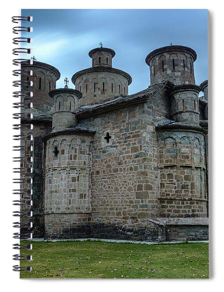 Europe Spiral Notebook featuring the photograph The church of the Exaltation of the Holy Cross by Elias Pentikis