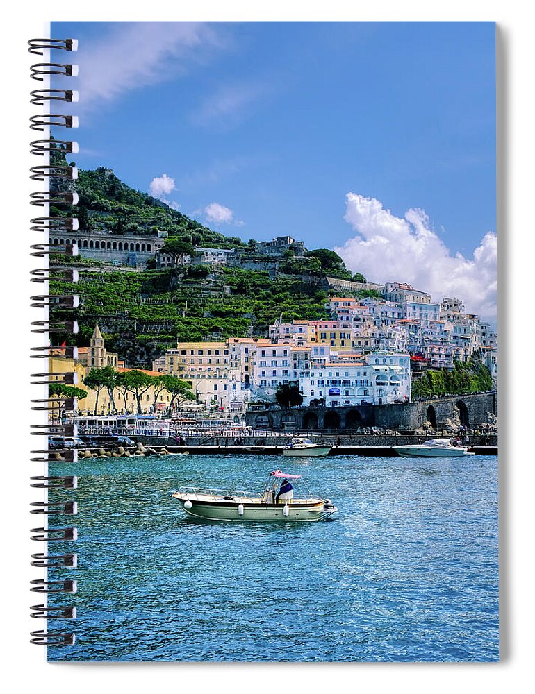 Photos Of Amalfi Coast Spiral Notebook featuring the photograph The Colorful Amalfi Coast by Robert Bellomy