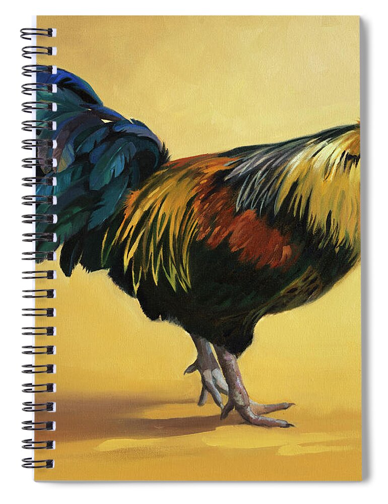 Oil Paintings Spiral Notebook featuring the painting The Commander by Carolyne Hawley