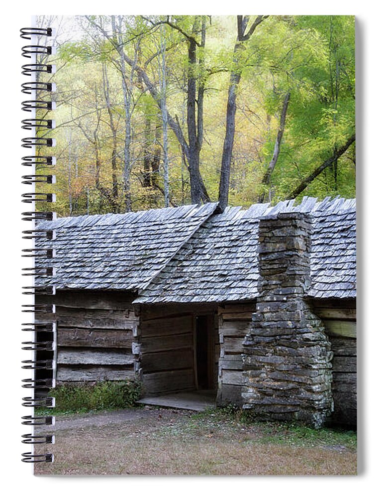 Appalachian Spiral Notebook featuring the photograph The Ephraim Bales Place by Lana Trussell