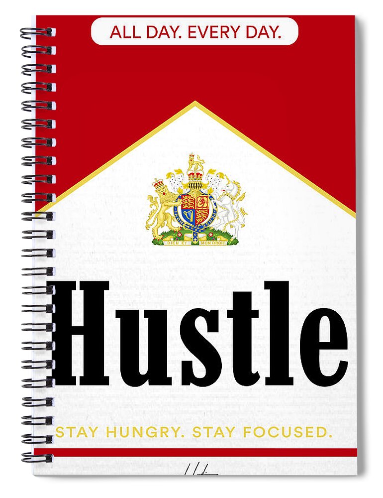  Spiral Notebook featuring the digital art The Fix by Hustlinc