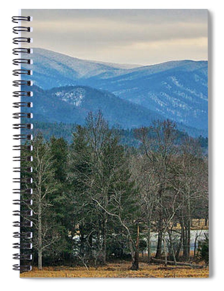 Art Prints Spiral Notebook featuring the photograph The Great Smoky Mountains from Cades Cove by Nunweiler Photography