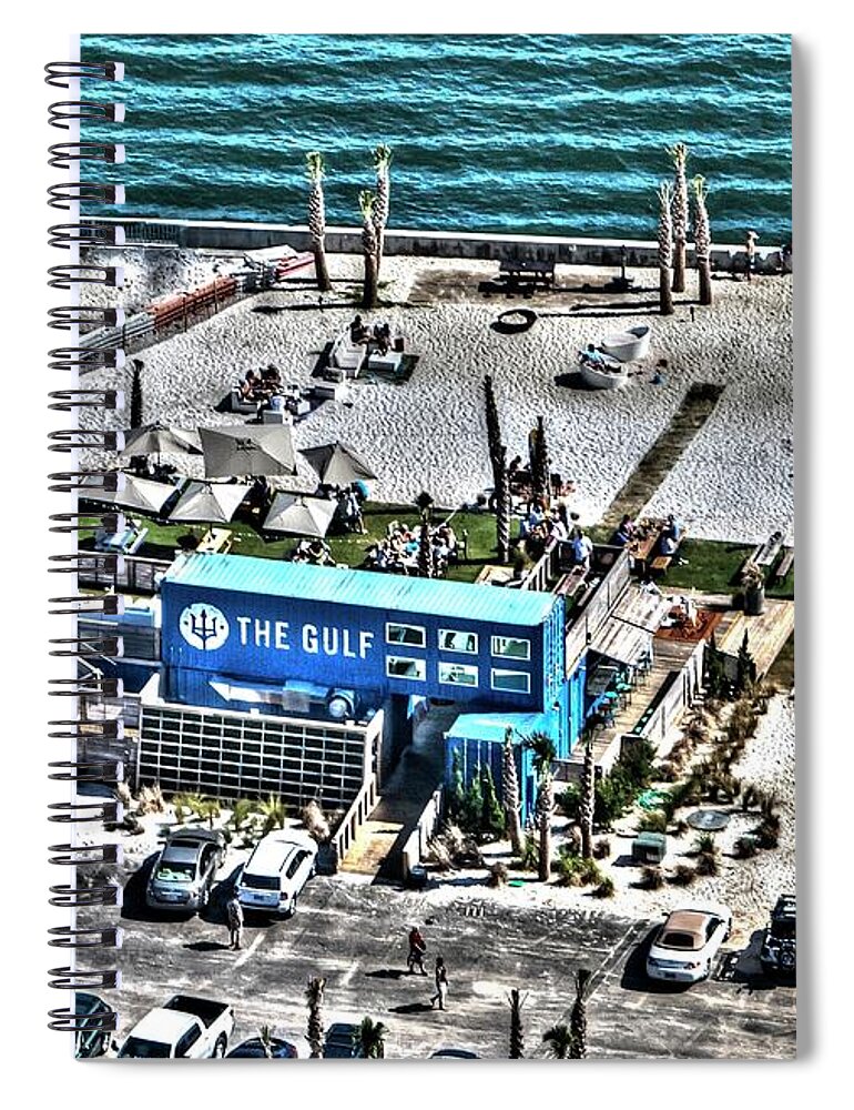 The Gulf Spiral Notebook featuring the photograph The Gulf by Gulf Coast Aerials -