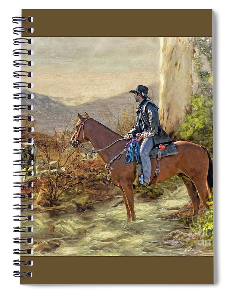 Mountains Spiral Notebook featuring the digital art The Heart Of The High Country by Trudi Simmonds