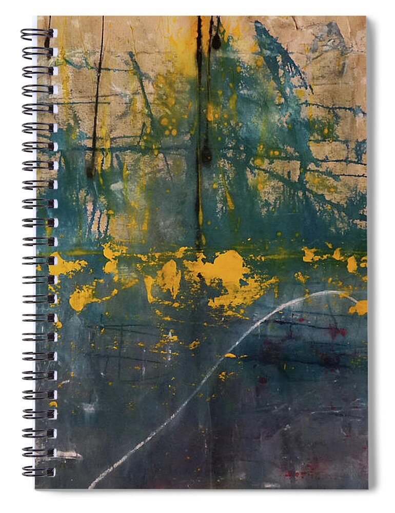 Acrylic Spiral Notebook featuring the mixed media The heart of the sea by Giorgio Tuscani