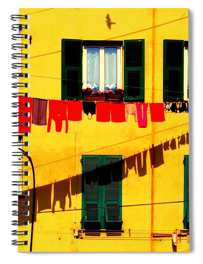 Tranquility Spiral Notebook featuring the photograph The Laundry by Meghimeg