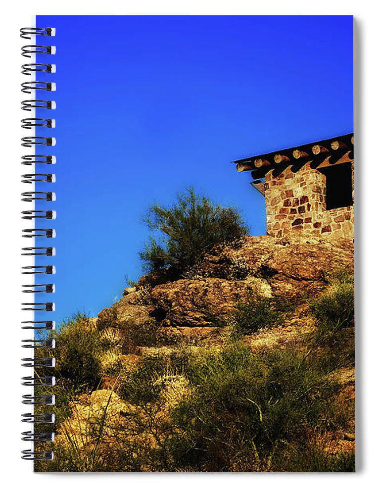 Tranquility Spiral Notebook featuring the photograph The Lookout Post by Lgeoffroy