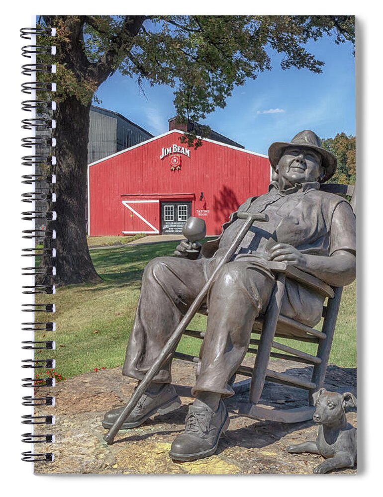 Jim Beam Spiral Notebook featuring the photograph The Master Distiller by Susan Rissi Tregoning