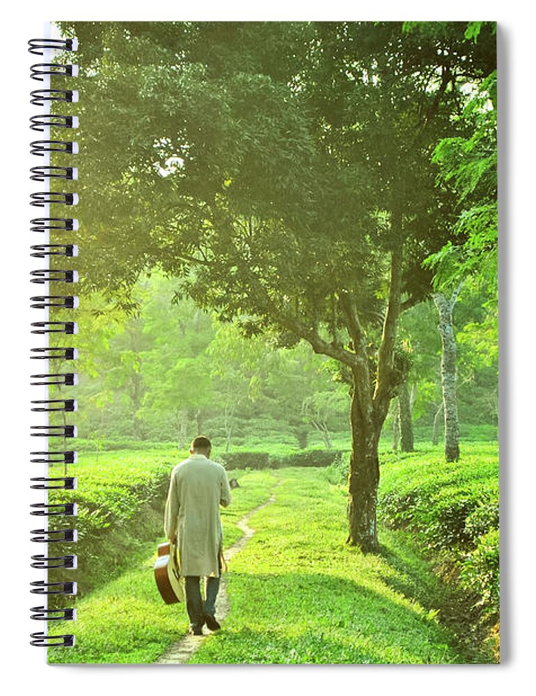 Tranquility Spiral Notebook featuring the photograph The Melody Of Green by Rez Click
