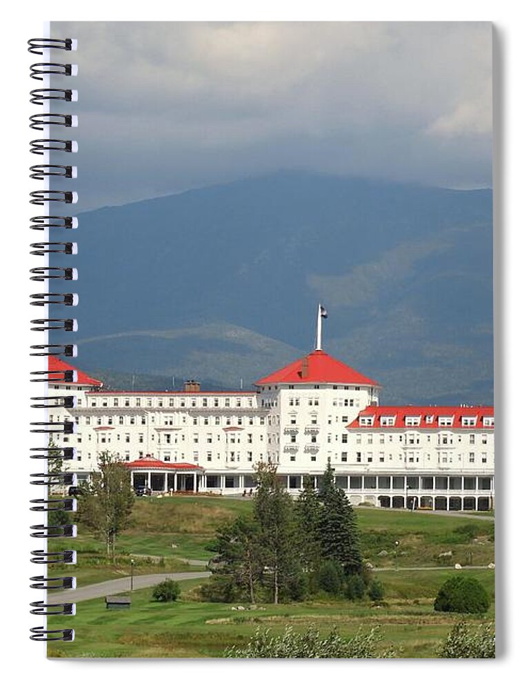 Mountain Washington Hotel Spiral Notebook featuring the photograph The Mount Washington Hotel by Judy Genovese