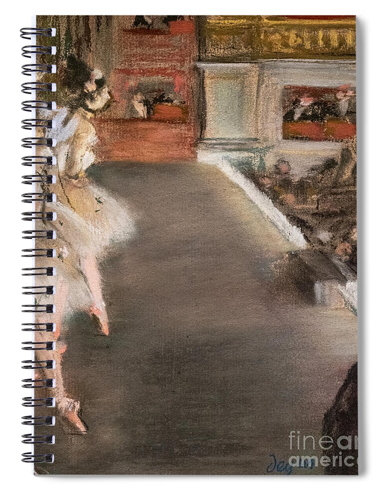 Dance Spiral Notebook featuring the painting The Opera Circa 1877 Pastel On Monotype by Edgar Degas