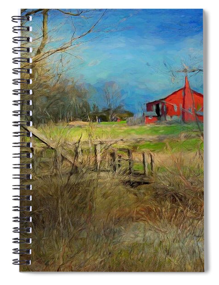  Spiral Notebook featuring the photograph The Other Side of the Creek by Jack Wilson