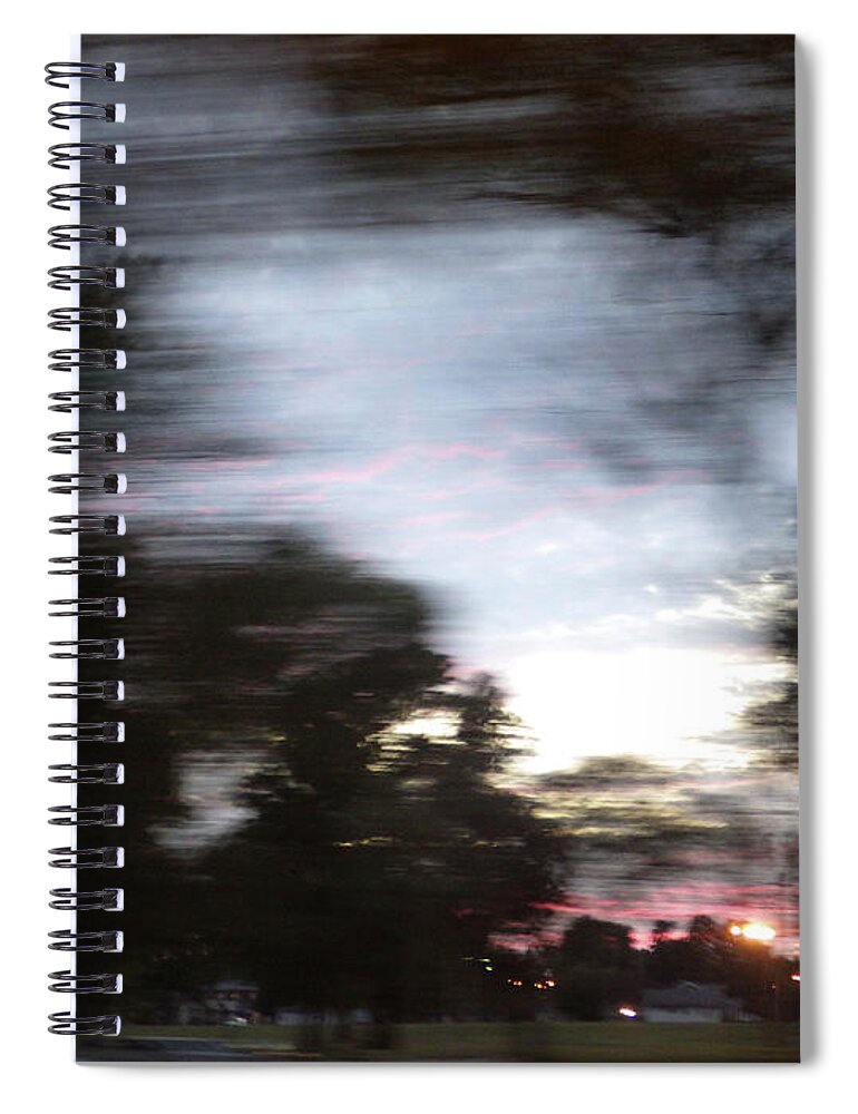 Motion Spiral Notebook featuring the photograph The Passenger 01 by Joseph A Langley