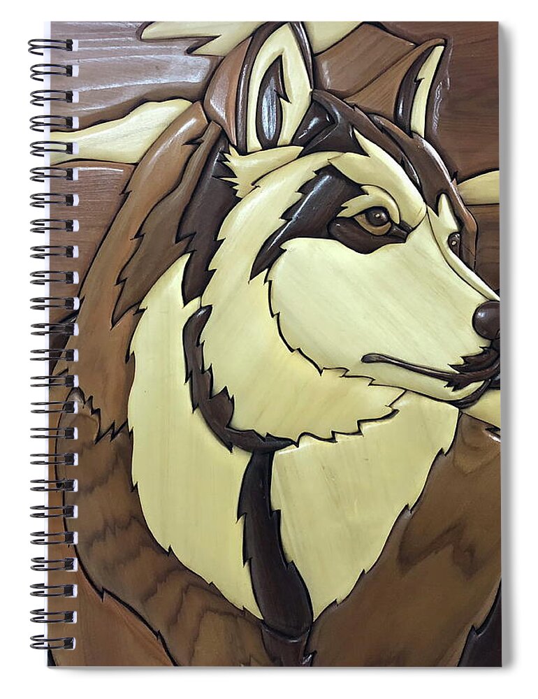 Husky Spiral Notebook featuring the photograph The Proud Husky by Andrea Kollo
